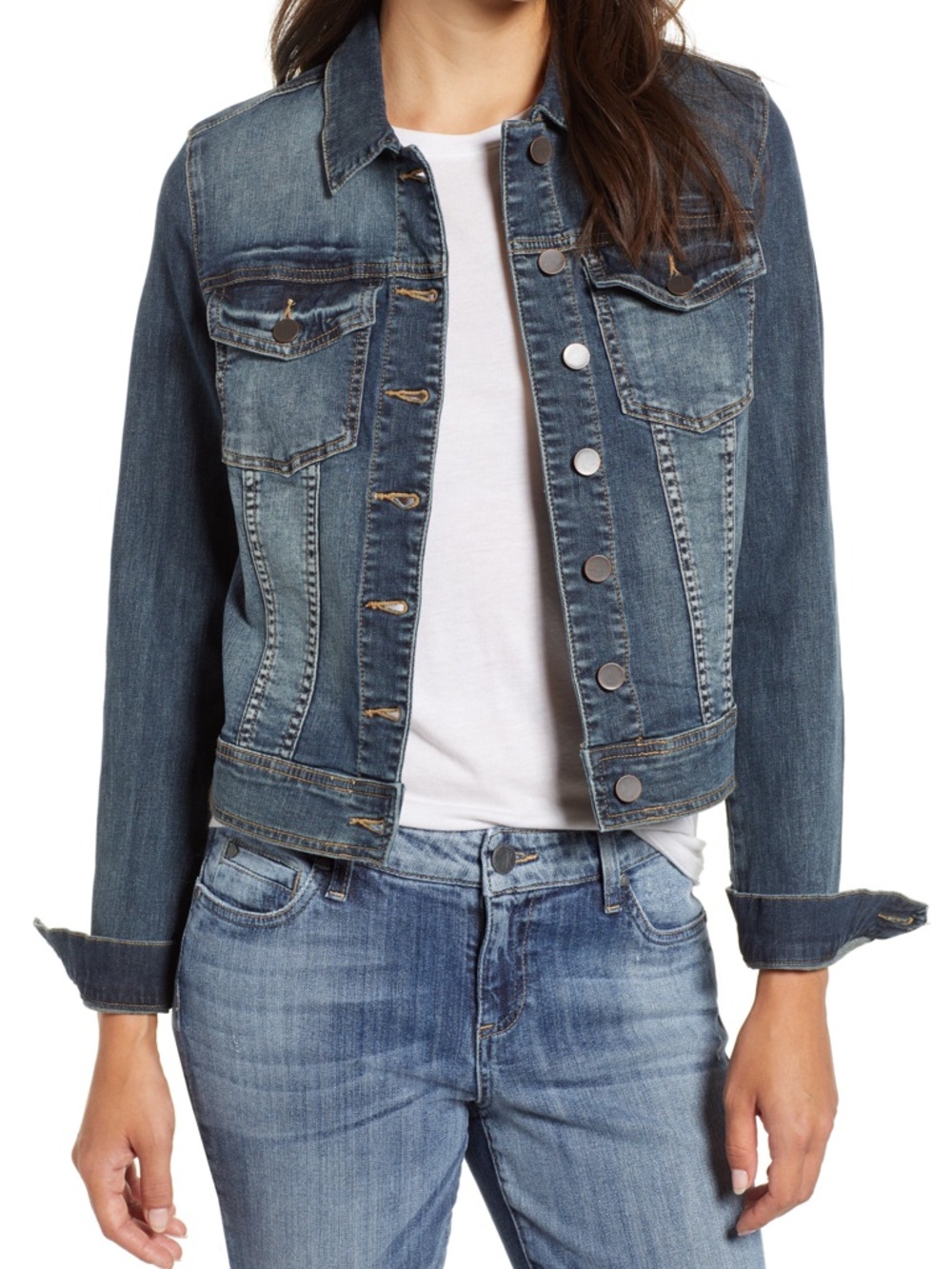 KUT From the Kloth Dark Wash Denim Jacket